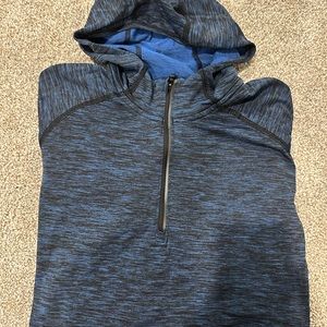 LULU LEMON mens 1/4 zip hoodie